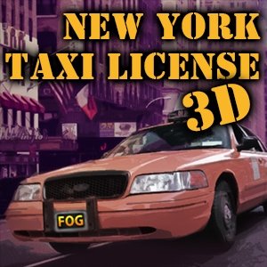 Image New York Taxi License 3D