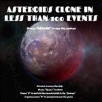 Asteroid in less than 100 events