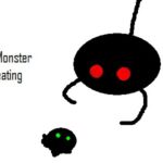 Monster eating